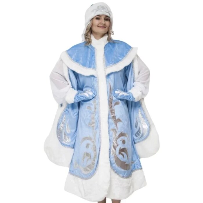 Карнавальный костюм для взрослых Снегурочка Боярская БОКА