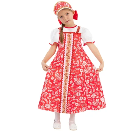 Детский карнавальный костюм Аленка Пуговка 1047 к-19