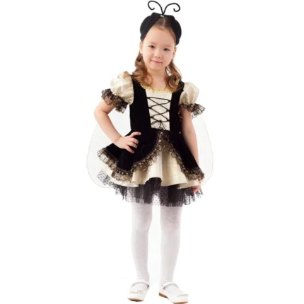 Детский карнавальный костюм для девочки Муха Цокотуха Пуговка