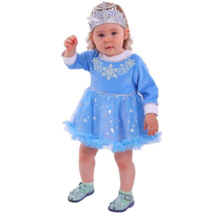 Детский карнавальный костюм Снегурочка Пуговка для малышей 6011 к-20
