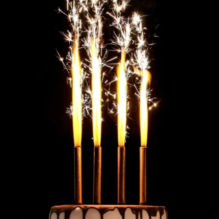 Свечи фонтаны для торта "Золотые искры"