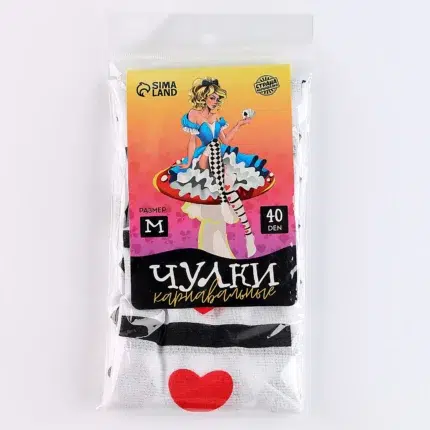 Карнавальные чулки с принтом