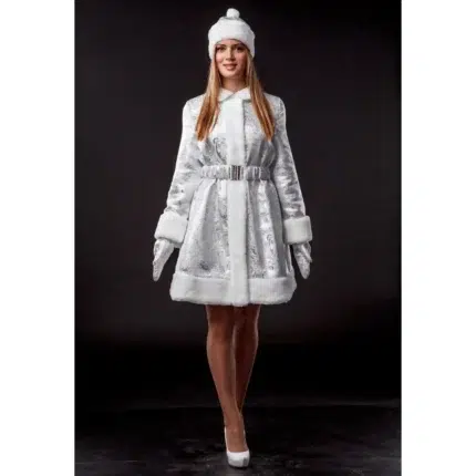 Костюм Снегурочки Суздальская парча серебро
